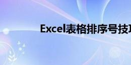 Excel表格排序号技巧大解析